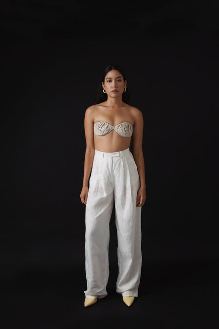 Maurie High-Waist Linen Trousers