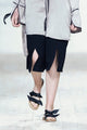 Detail of the model wearing the Culottes.