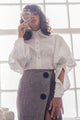 White Shirt with Ballon Sleeves