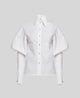 White Shirt with Ballon Sleeves