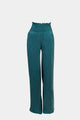 Jade Ruffled Silk Trousers