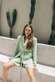 Tea High-Waisted Linen Shorts