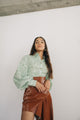 Brique Asymmetrical Mini Skirt