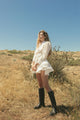 Capri White Pleated Dress