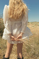 Capri White Pleated Dress