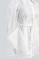 Capri White Pleated Dress