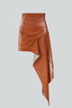 Brique Asymmetrical Mini Skirt