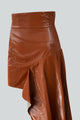 Brique Asymmetrical Mini Skirt