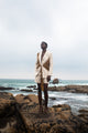 Tan Tailored Linen Shorts