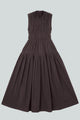 Cecile Cotton Dress | Chocolate Brown