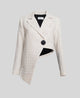 Rosa Asymmetrical Blazer with Buttons Detail