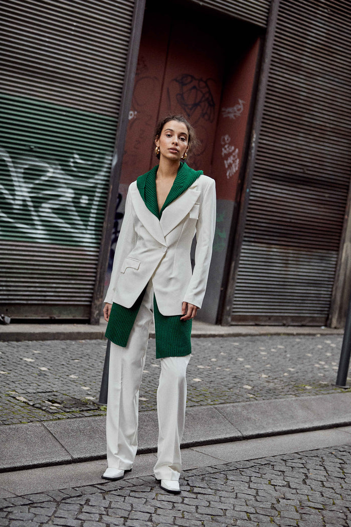 Dove Cinched Blazer – Carolina Machado