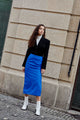 Emily Midi Faux-Leather Skirt