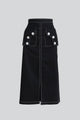 Dusk Button High-Waisted Skirt